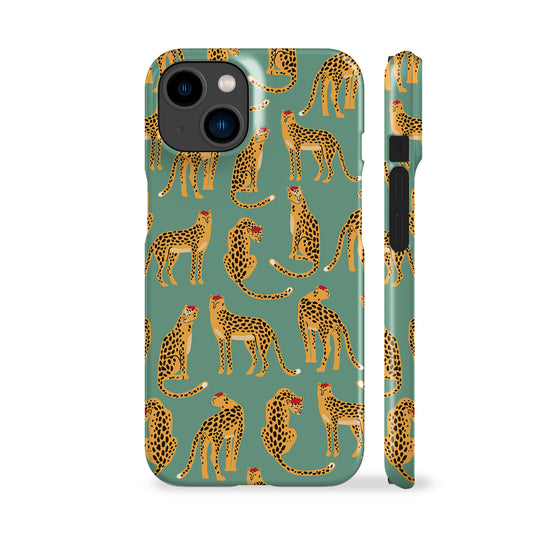 French Cheetah Malachite Phone Case