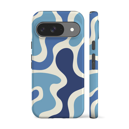 Funky Wave Blue Phone Case