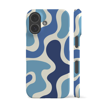 Funky Wave Blue Phone Case
