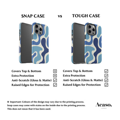 Funky Wave Blue Phone Case