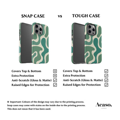 Funky Wave Green Phone Case