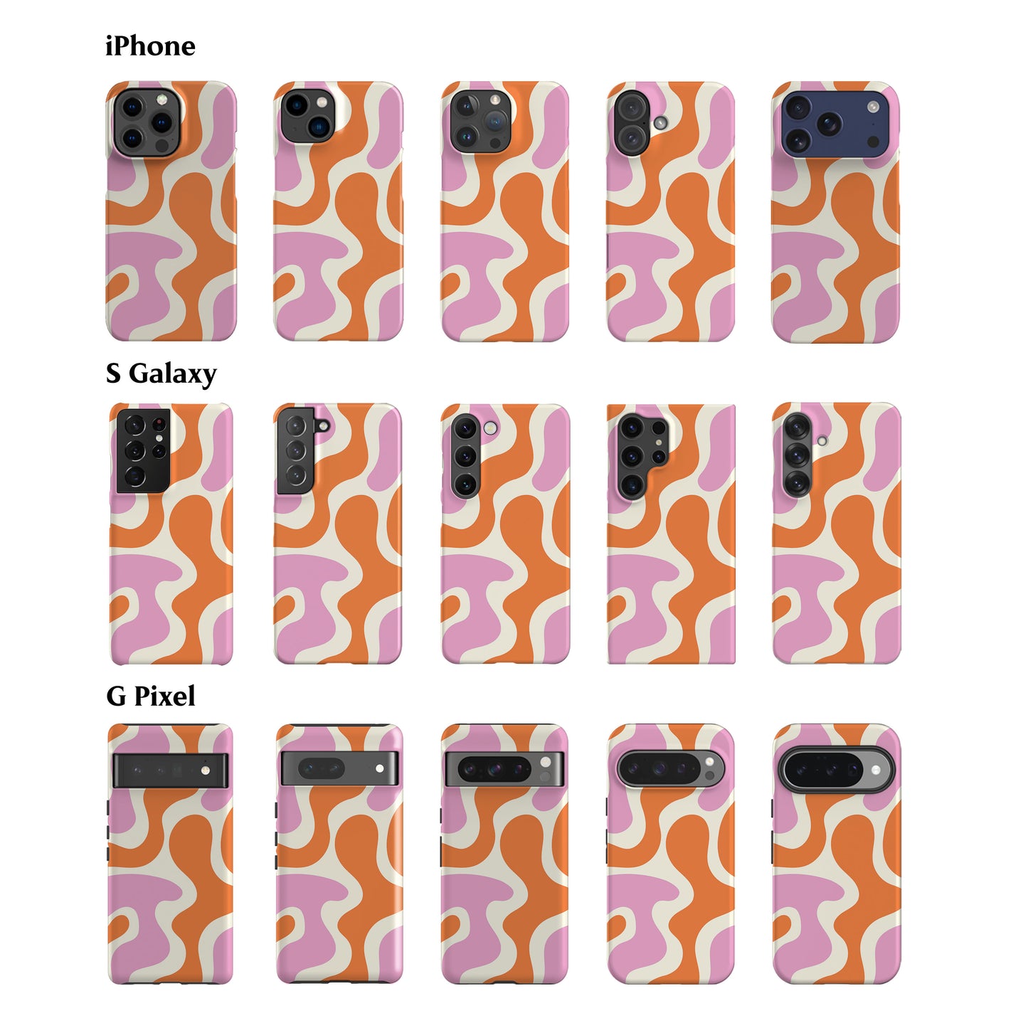 Funky Wave Pink Phone Case