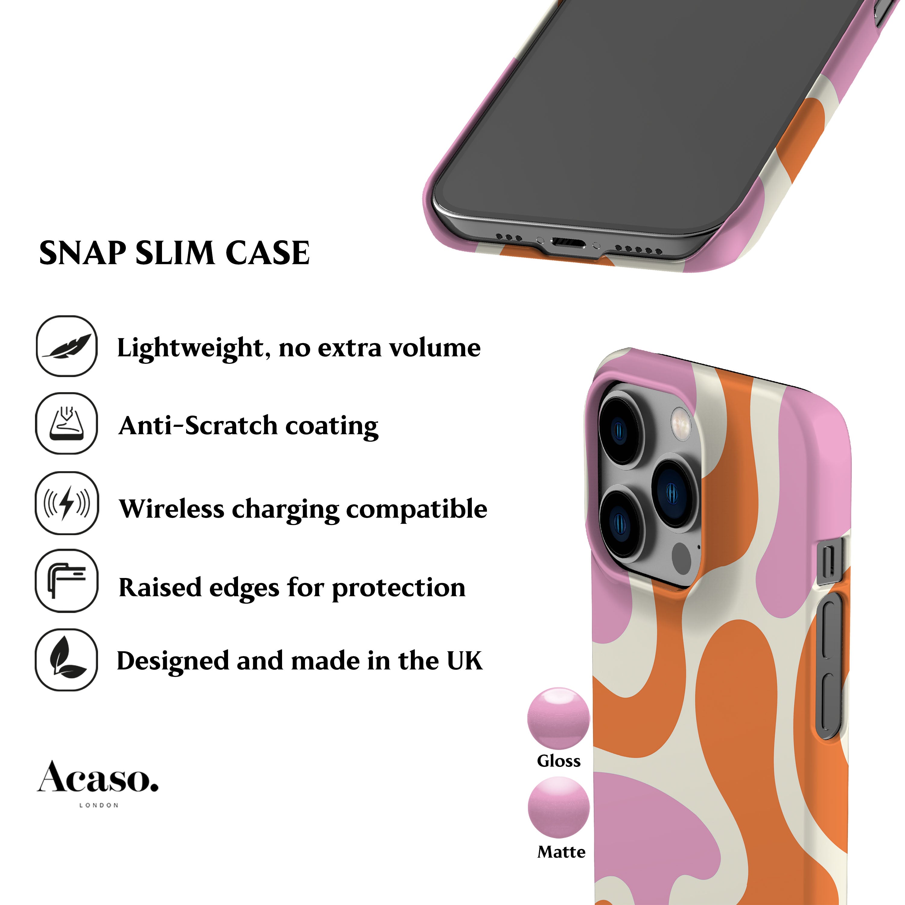 Funky Wave Pink Phone Case