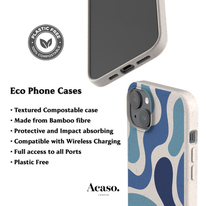 Funky Waves Eco-Friendly Phone Case
