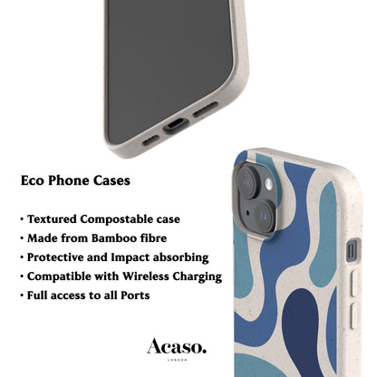 FUNKY WAVES Eco-Friendly Phone Case