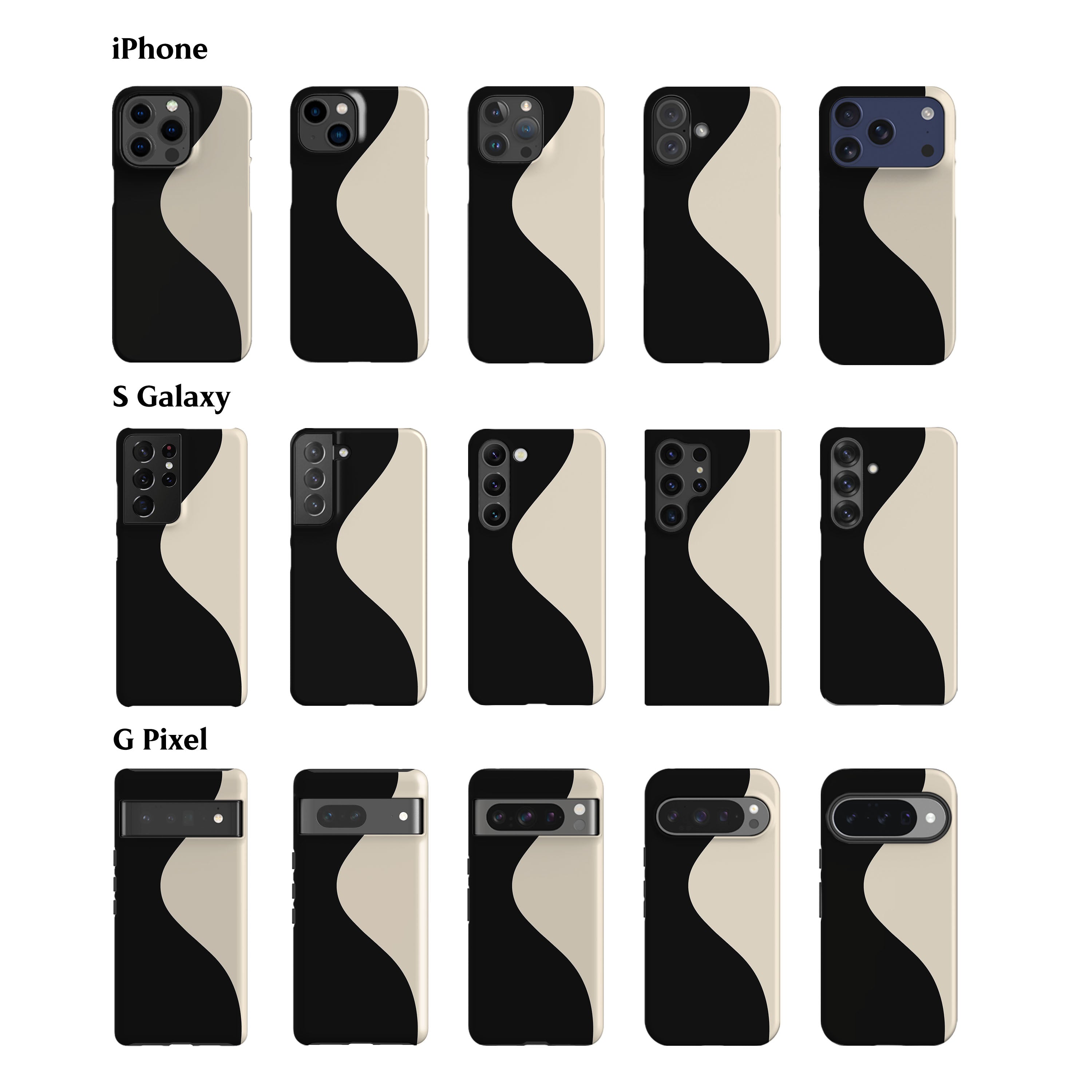 Geo Minimal Black Phone Case