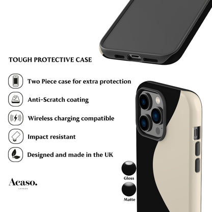Geo Minimal Black Phone Case