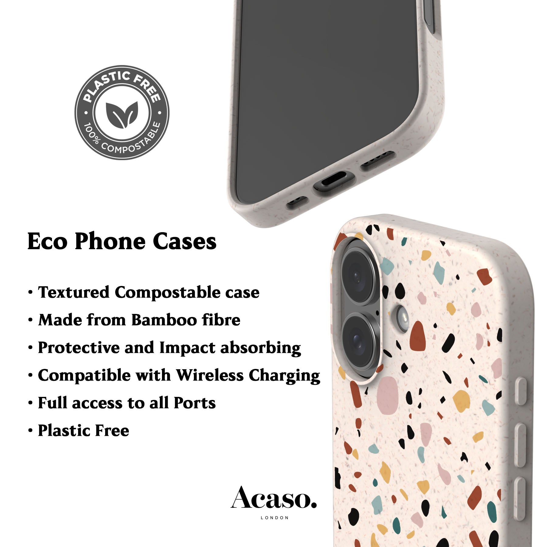 Geo Terrazzo Eco-Friendly Phone Case