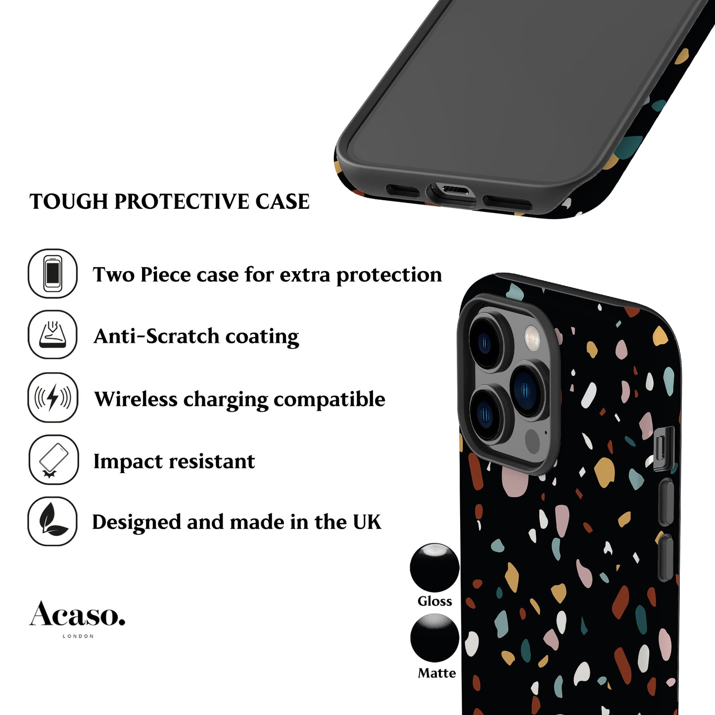 Geo-Terrazo Jane Phone Case