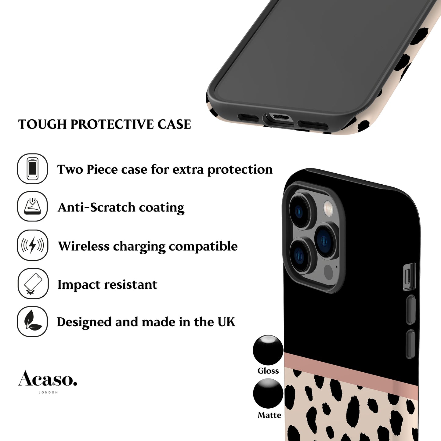 Geo Animal Dots Phone Case