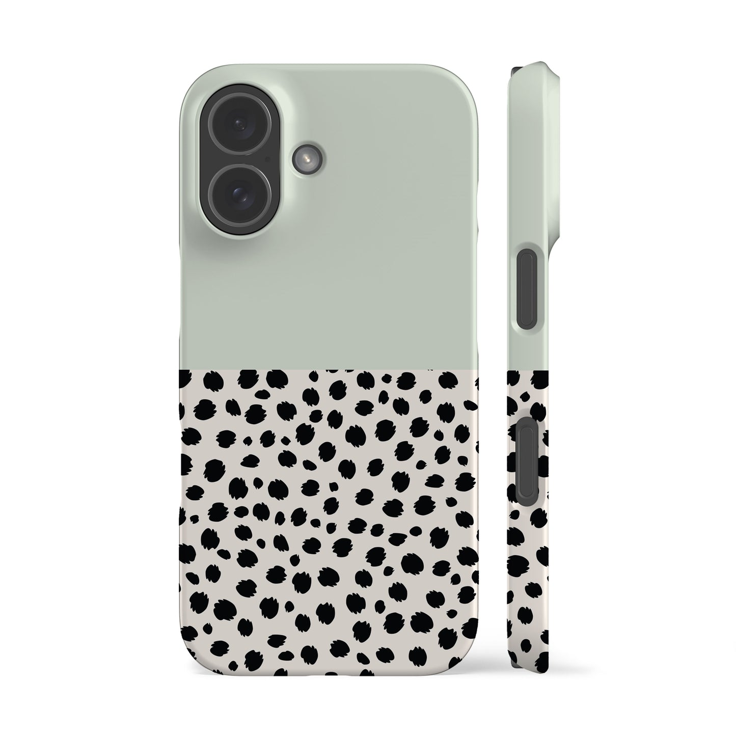 Geo Cheetah Dots Mint Phone Case