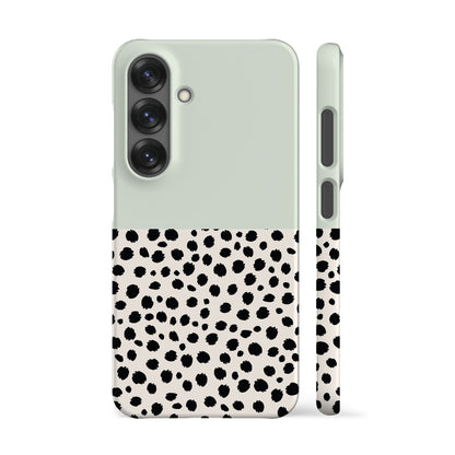 Geo Cheetah Dots Mint Phone Case
