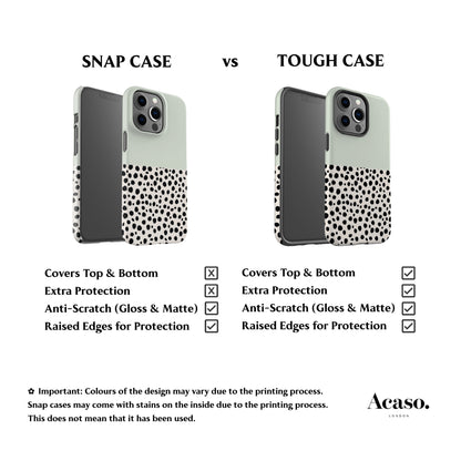 Geo Cheetah Dots Mint Phone Case