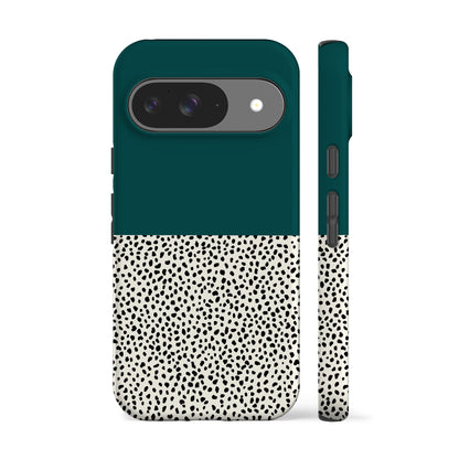 Geo Dalmatian Teal Phone Case