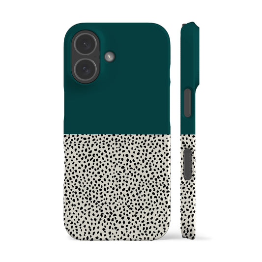 Geo Dalmatian Teal Phone Case