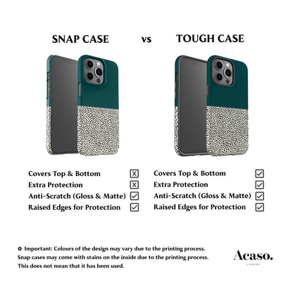 Geo Dalmatian Teal Phone Case