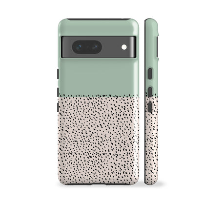 Geo Mini Dots Green Phone Case