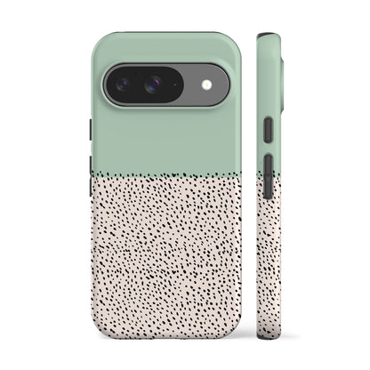 Geo Mini Dots Green Phone Case