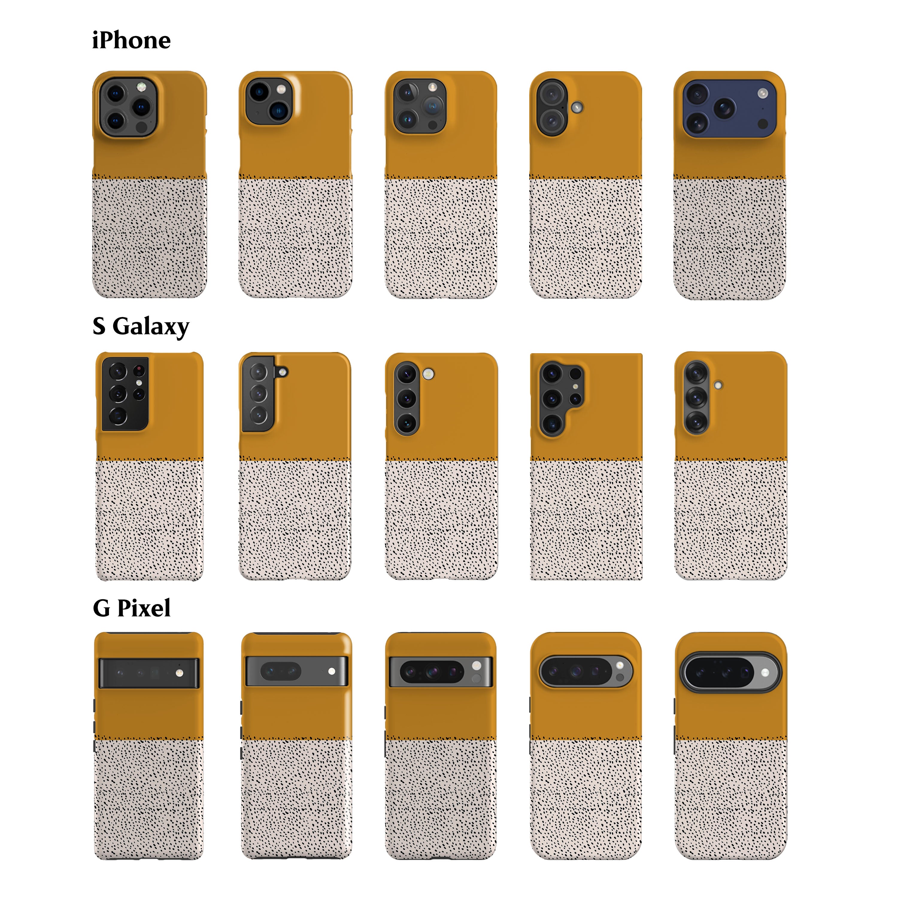 Geo Mini Dots Sunflower Phone Case