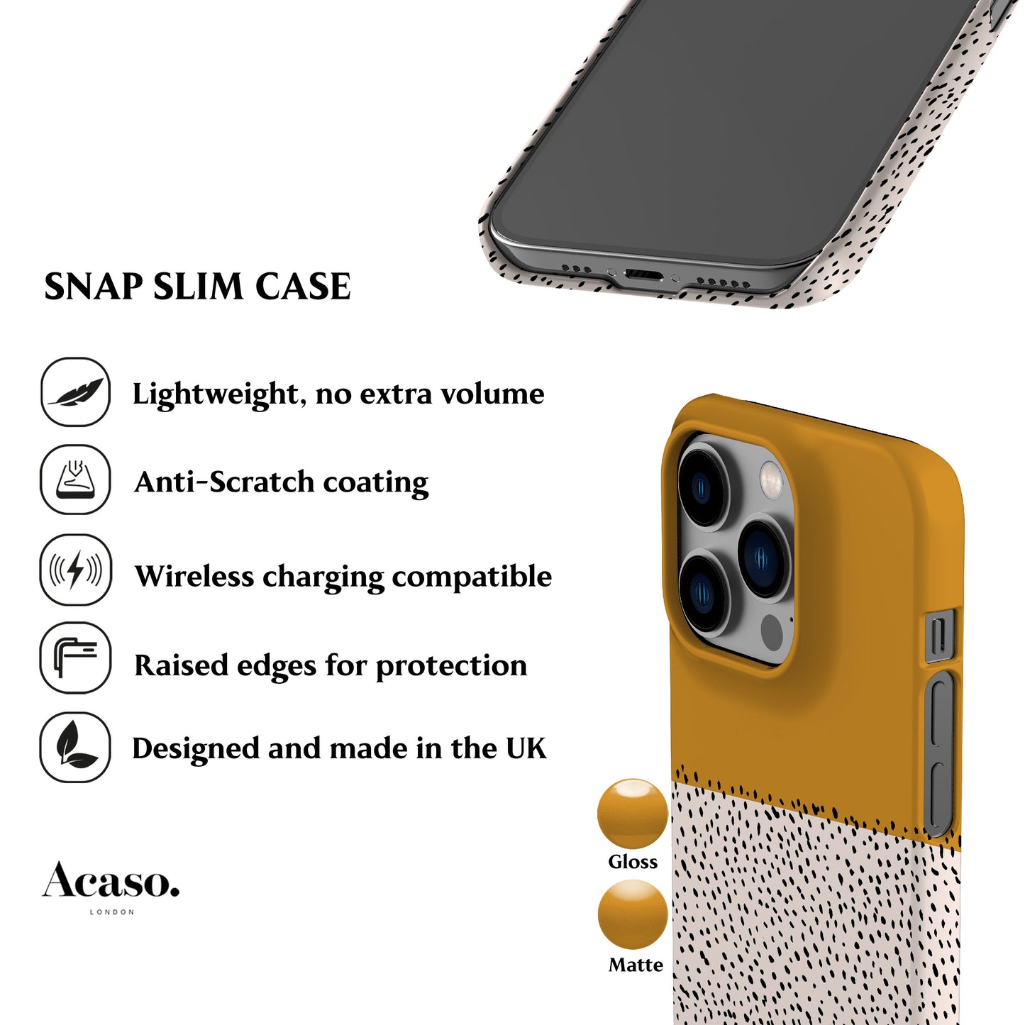 Geo Mini Dots Sunflower Phone Case