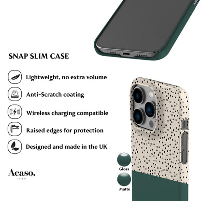 Geo Mini Spots Green Phone Case
