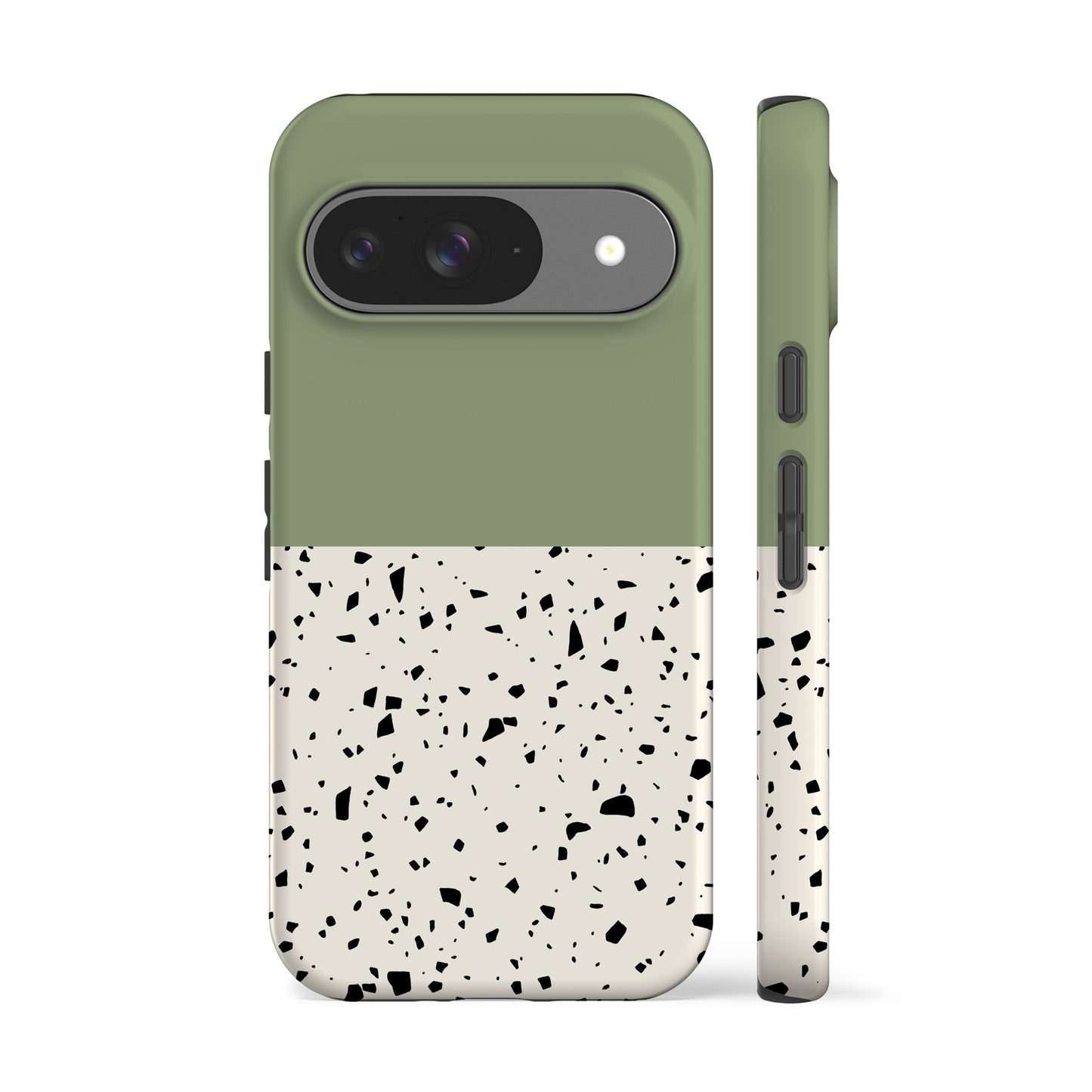 Geo Terrazzo Green Phone Case
