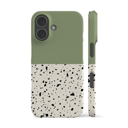 Geo Terrazzo Green Phone Case