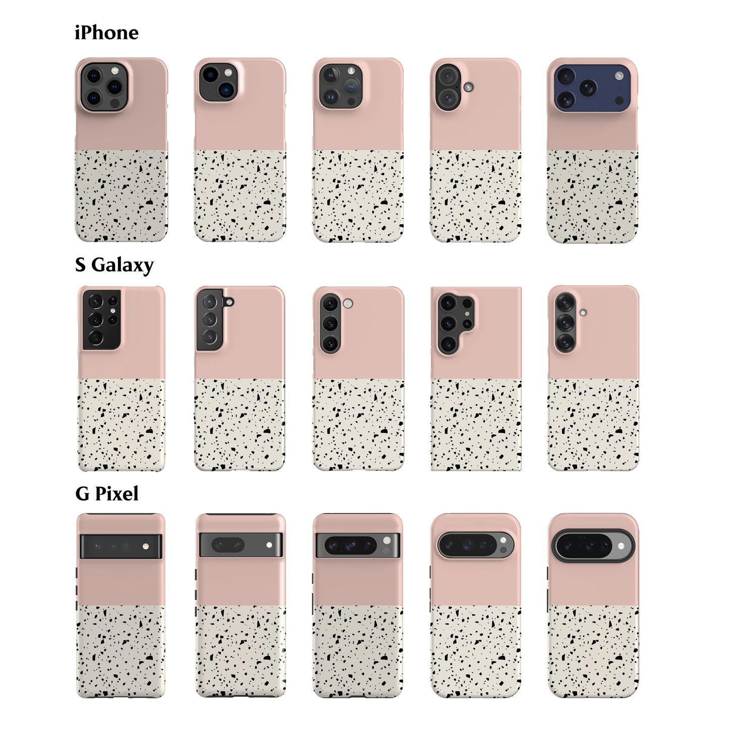 Geo Terrazzo Pink Phone Case