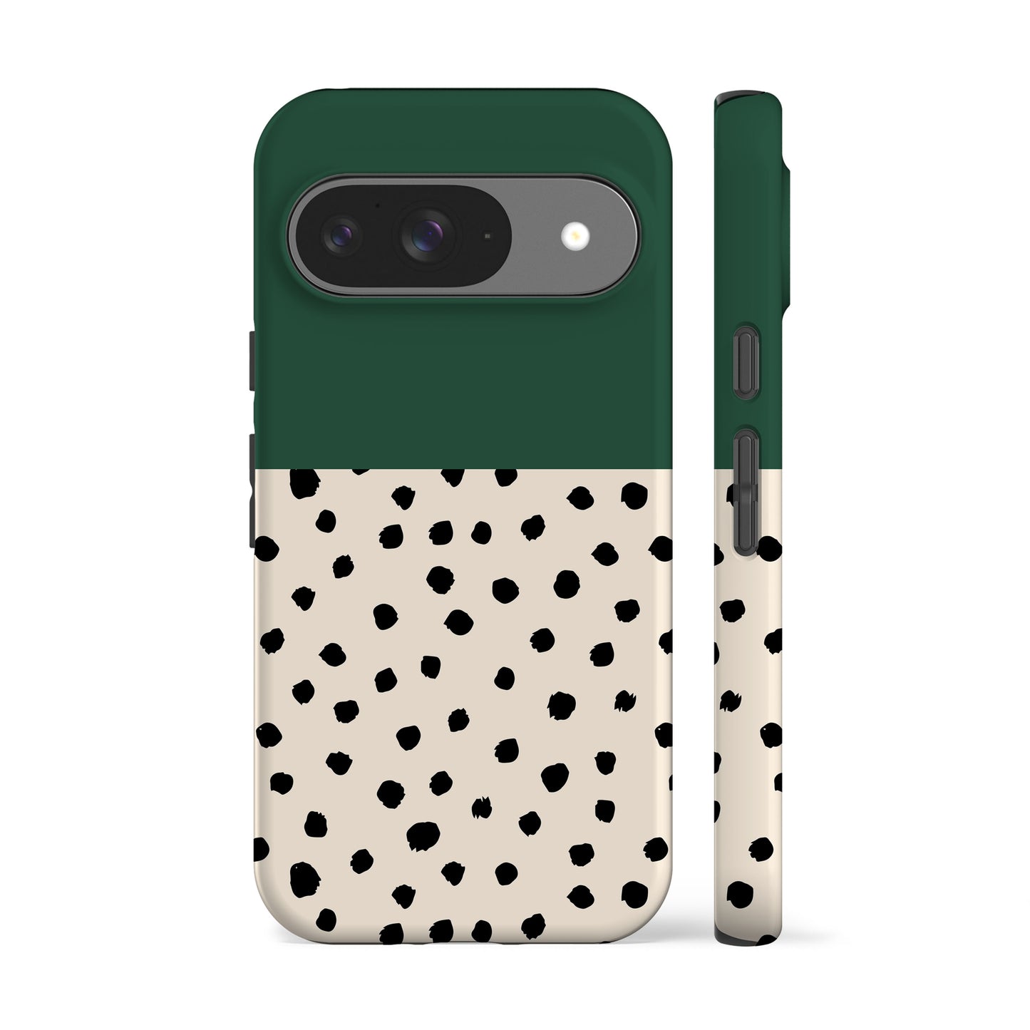Geo Spotty Dark Green Phone Case