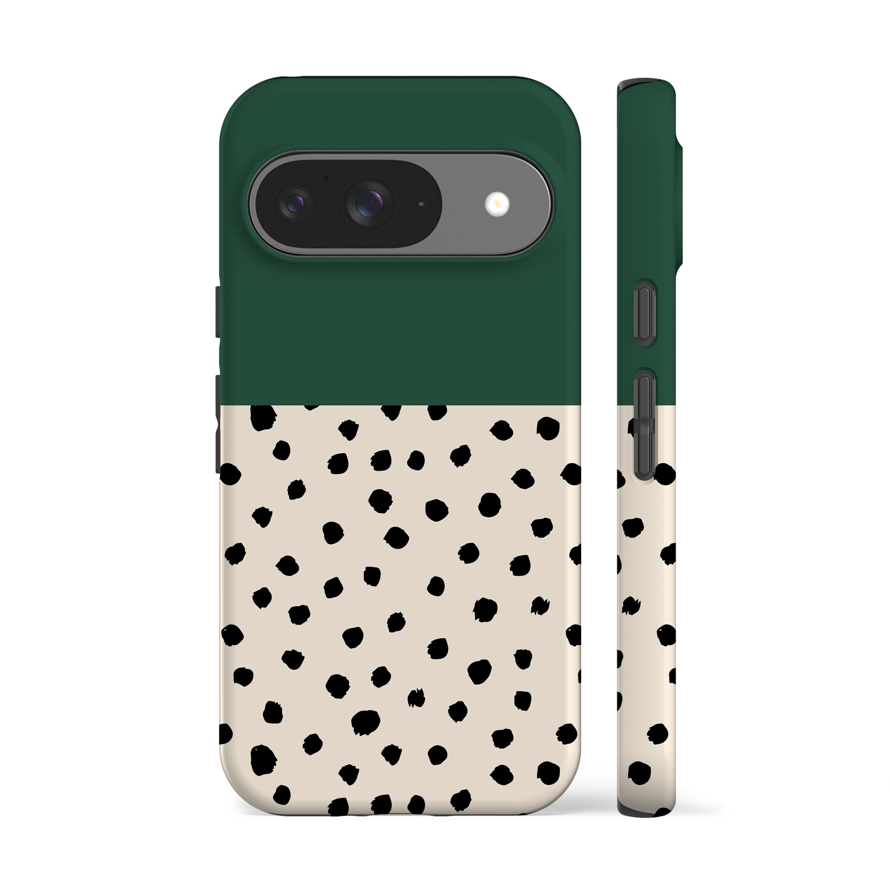 Geo Spotty Dark Green Phone Case