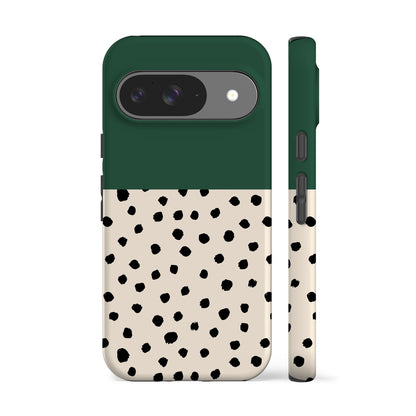 Geo Spotty Dark Green Phone Case