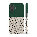 Geo Spotty Dark Green Phone Case