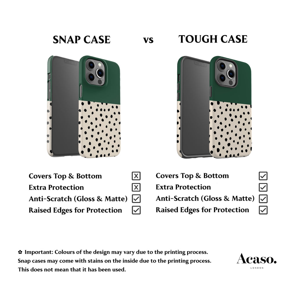 Geo Spotty Dark Green Phone Case