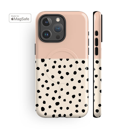 Geo Spotty Pink MagSafe iPhone Case