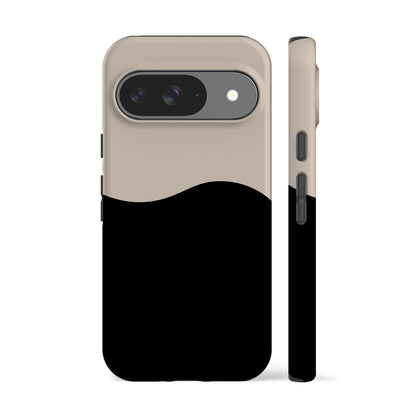 Geo Wave Black Phone Case