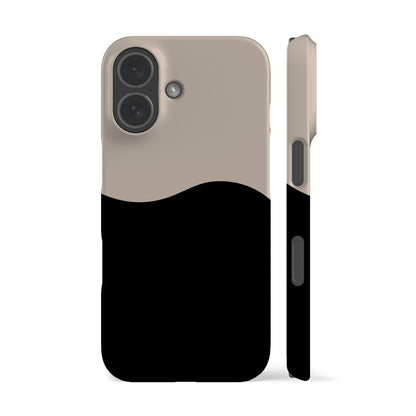 Geo Wave Black Phone Case