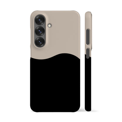 Geo Wave Black Phone Case