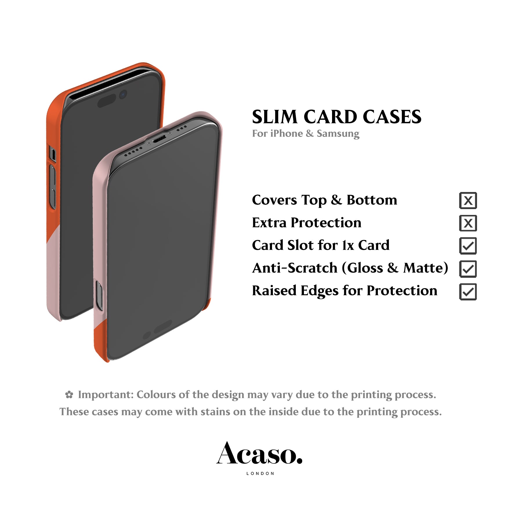 Geo Wave Pink Card Case