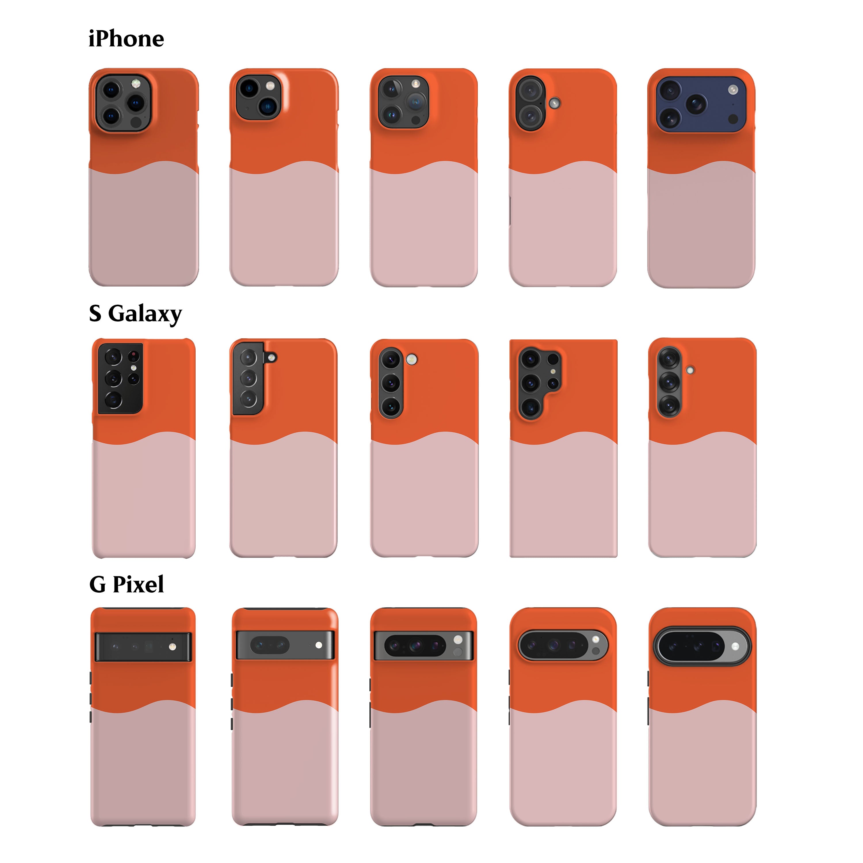 Geo Wave Pink Phone Case