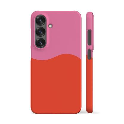 Geo Wave Red Phone Case