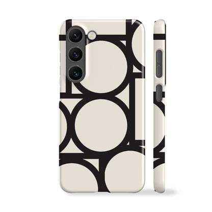 Geo Circles White Phone Case