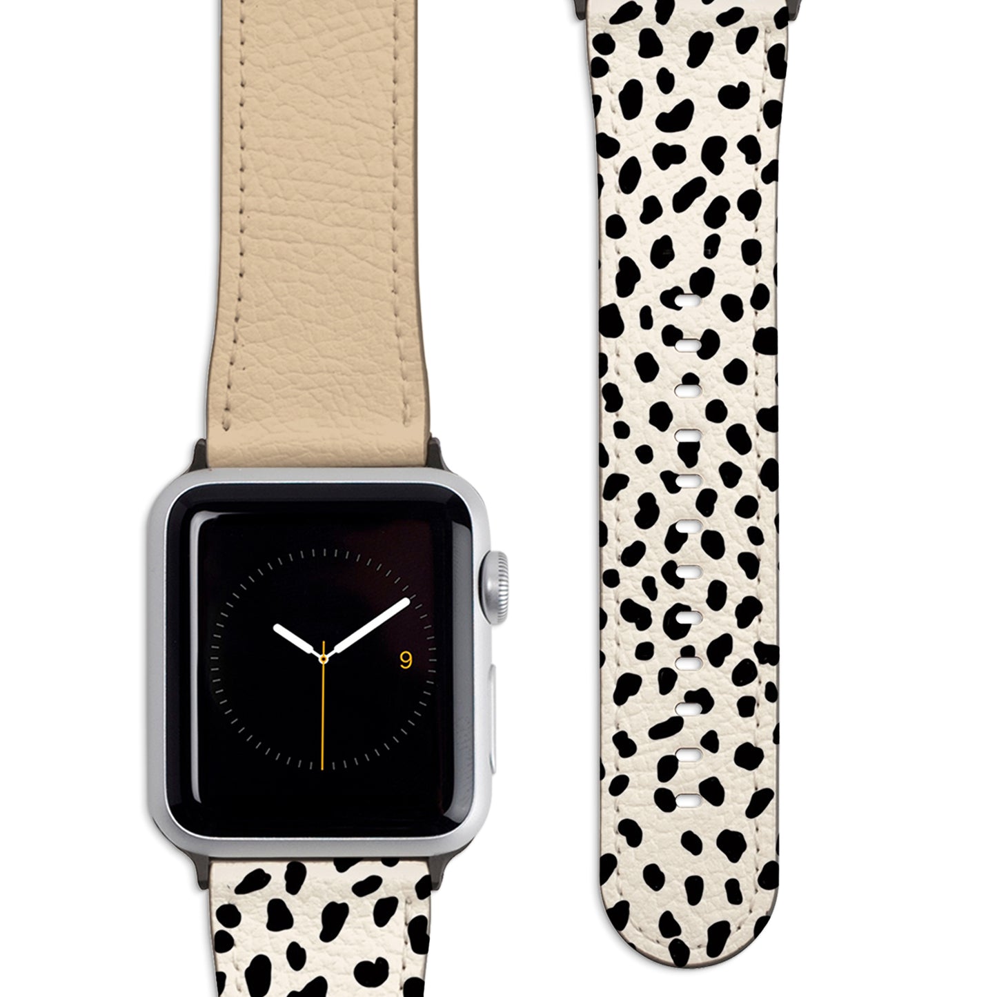 Geo Dalmatian Beige Apple Watch Strap
