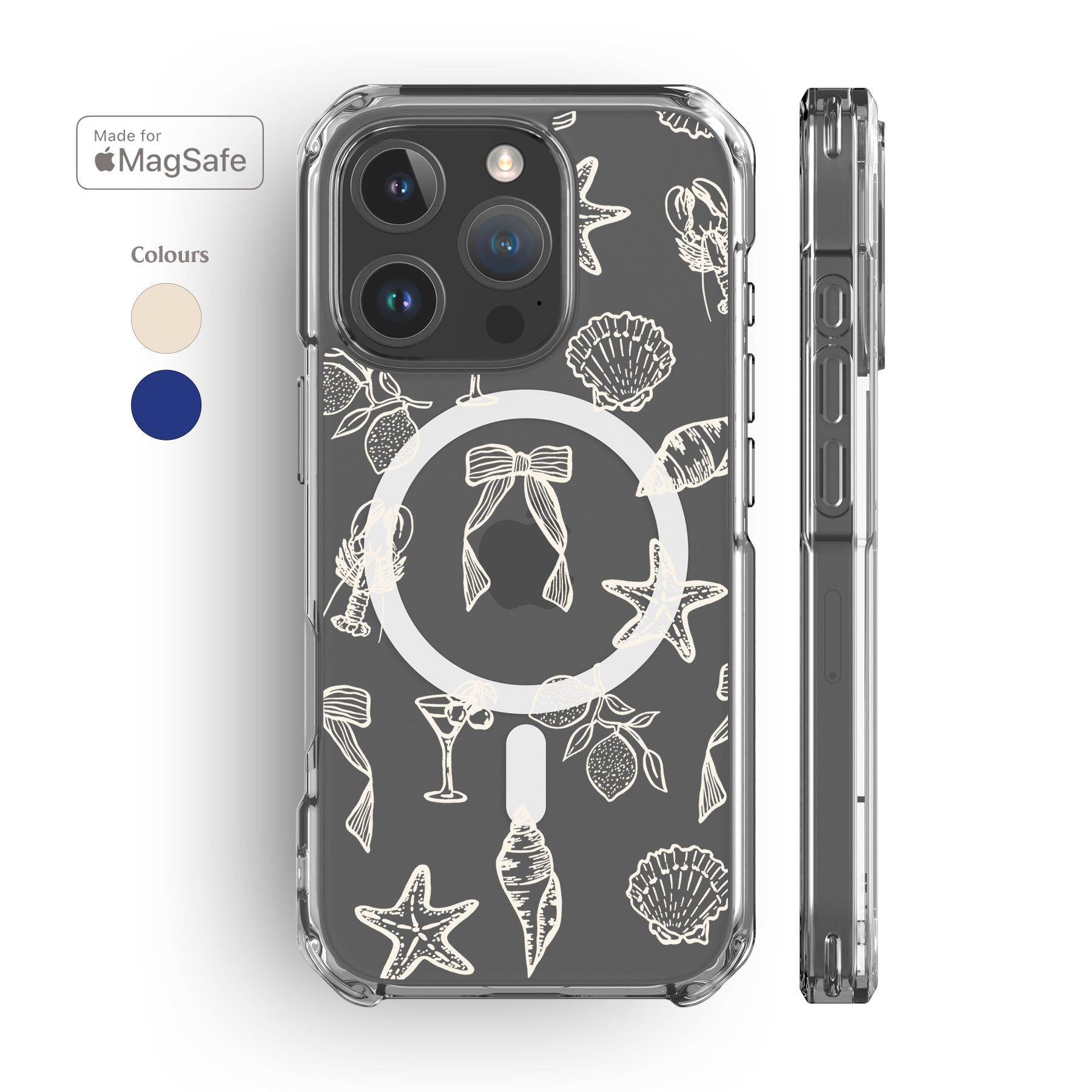 Italian Summer Clear MagSafe iPhone Case