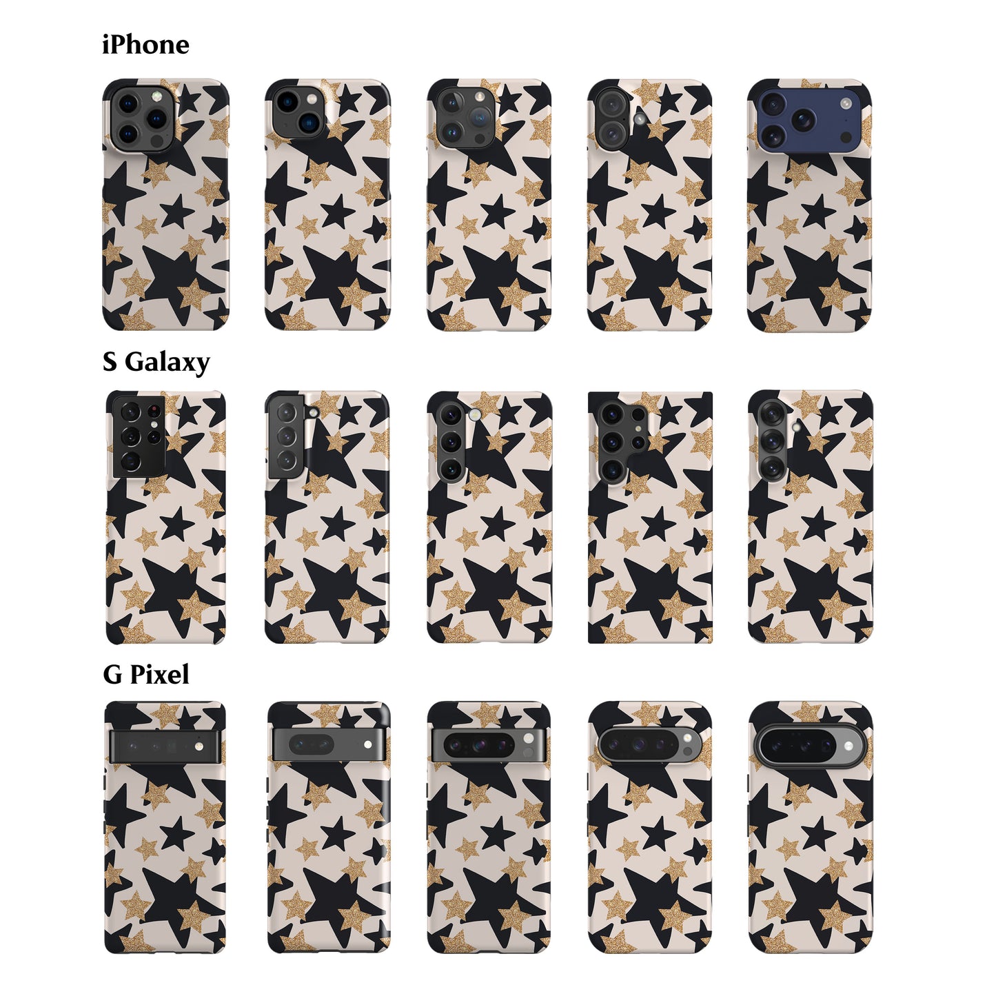 Gold Stars Phone Case