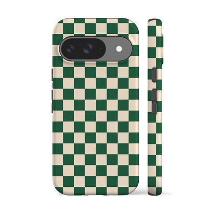 Green Hope Checkered Phone Case