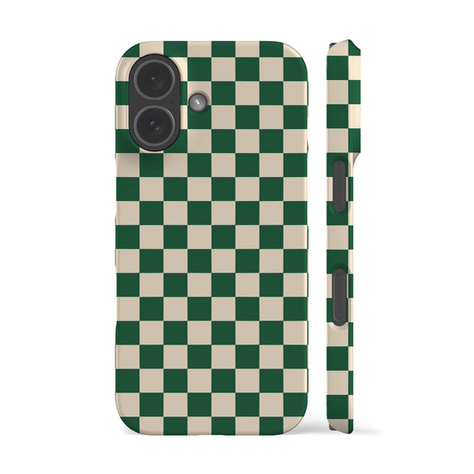 Green Hope Checkered Phone Case