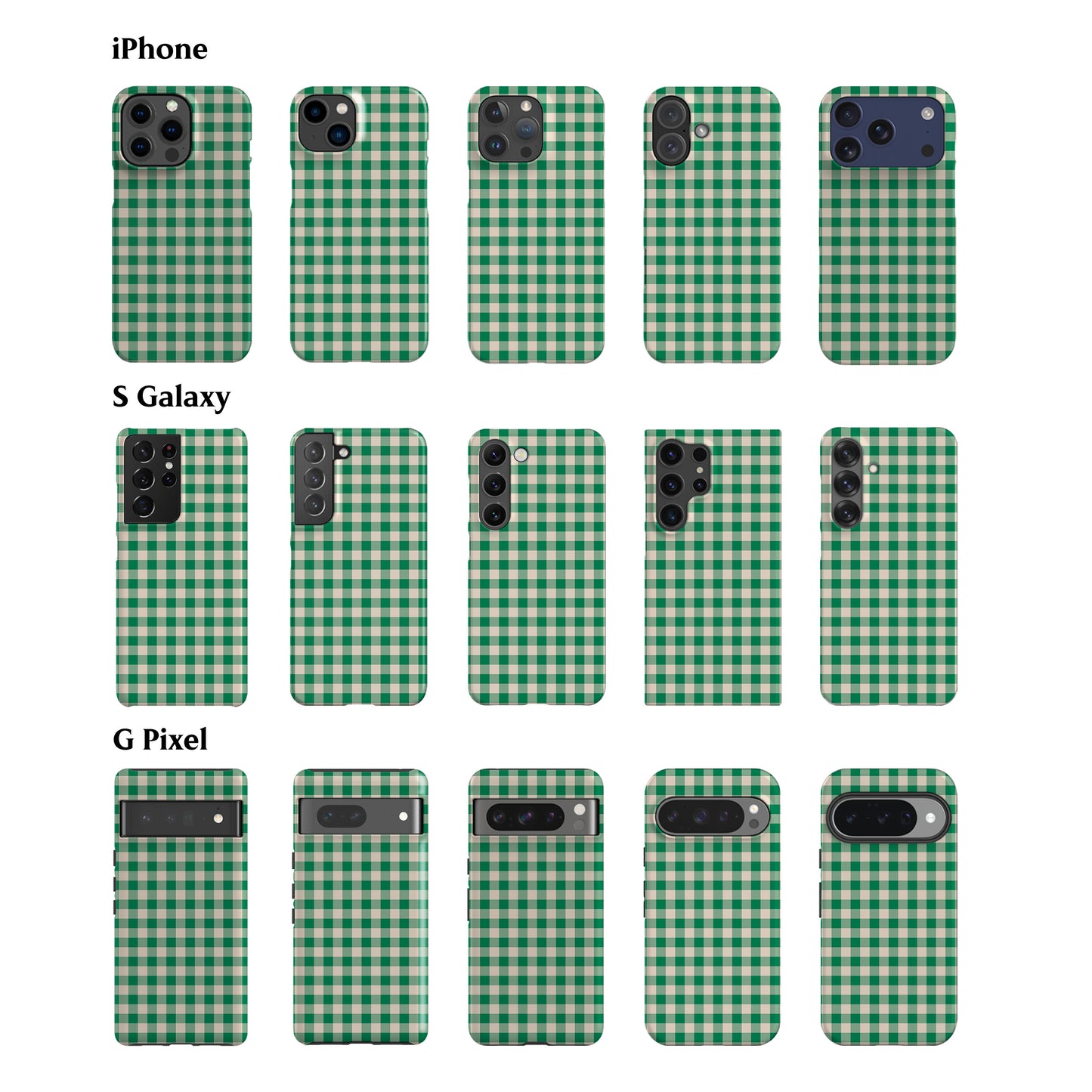 Green Hope Plaid Phone Case