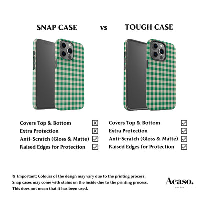 Green Hope Plaid Phone Case