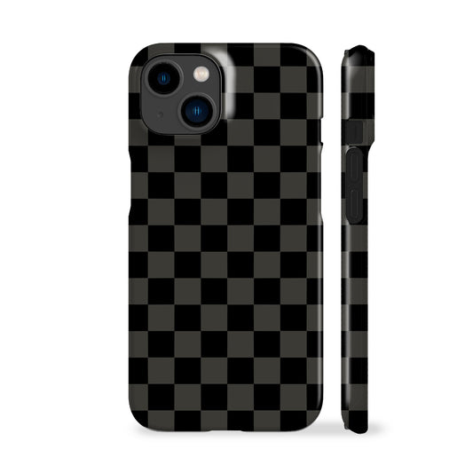 Grey Checkered Phone Case