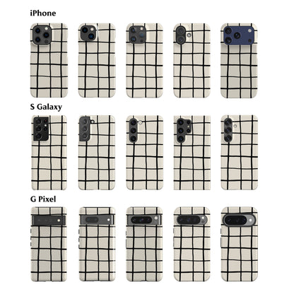 Grid Pattern Phone Case